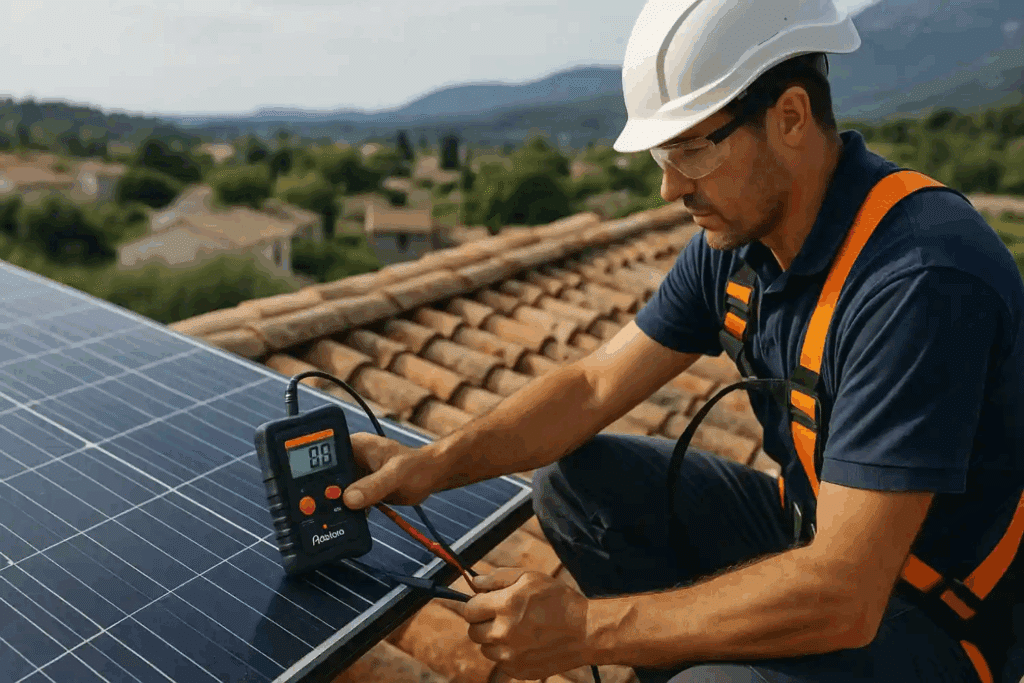 maintenance entretien panneaux solaires
